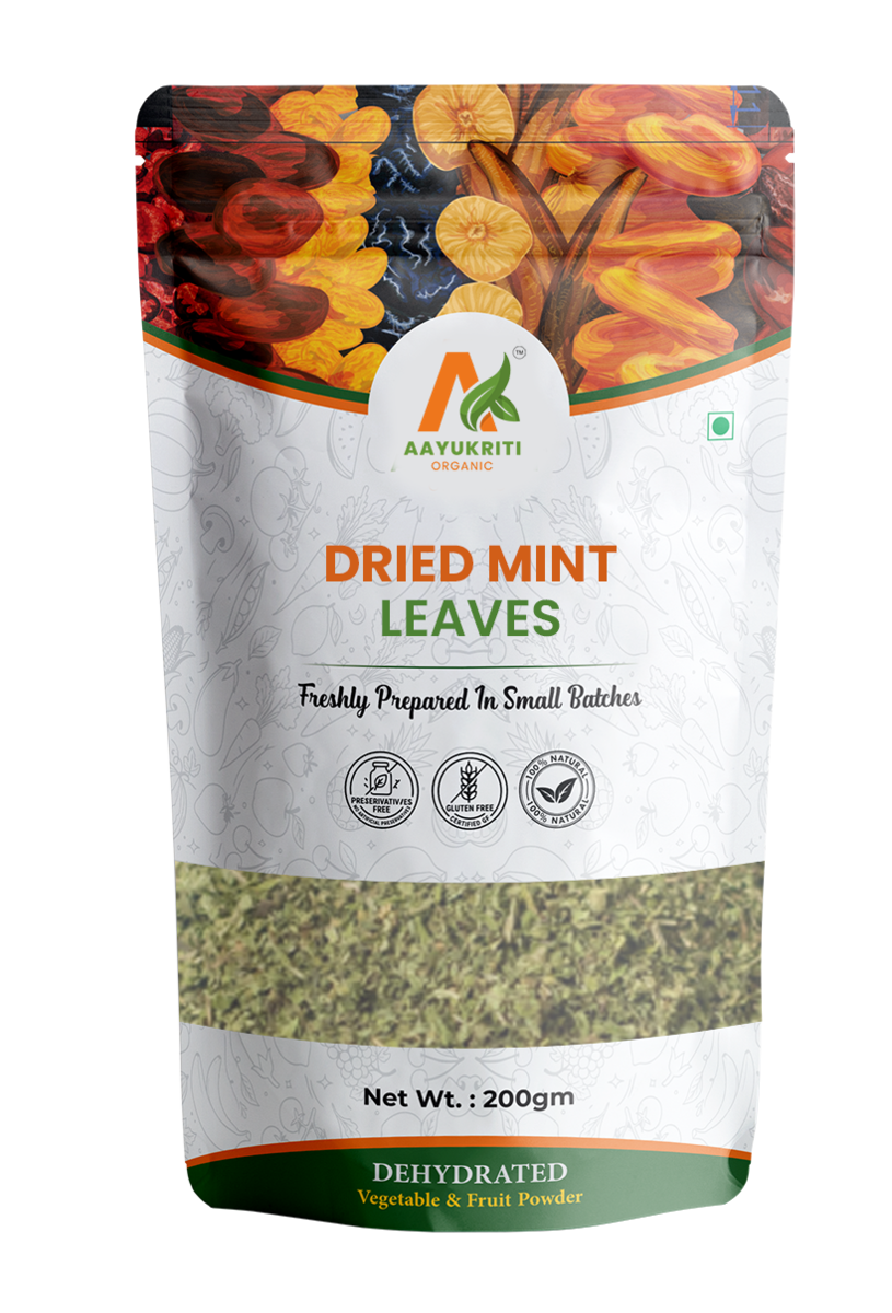 Pure Organic Dry Mint Leaves - Aayukriti Organic